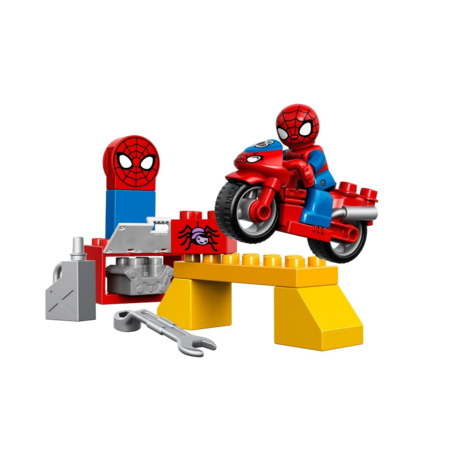 Duplo - L'atelier de la moto-araignée de Spider-Man LEGO : Comparateur,  Avis, Prix