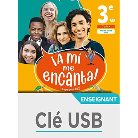 Avis A mi me Encanta cycle 4 3e - Clé USB - Ed. 2022 Hachette Éducation 1