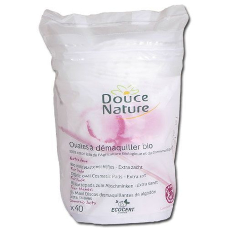 Disque ovales coton bio DOUCE NATURE 1