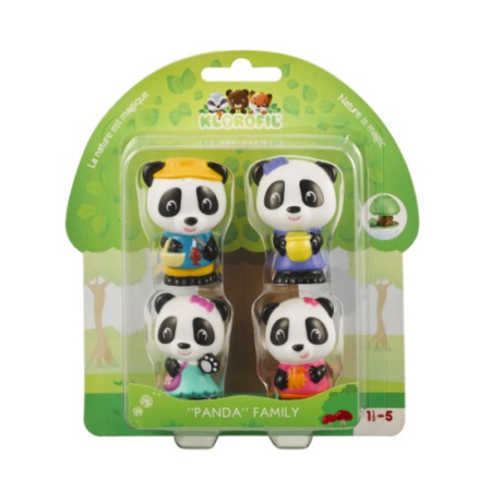 Lot de 4 figurines pandas - Klorofil VULLI 2