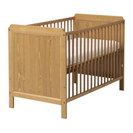 Lit bébé à barreaux 60x120 Leksvik IKEA 1