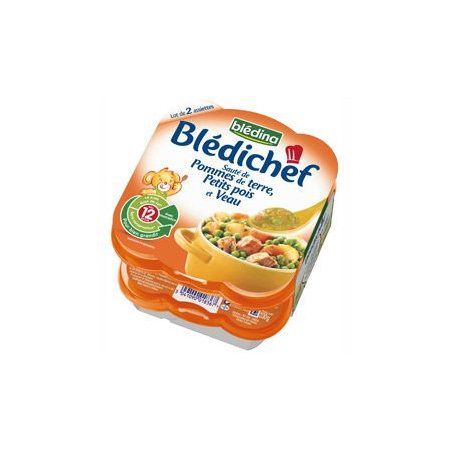 BLEDICHEF - Plat Sauté de pomme de terre, petits pois, veau