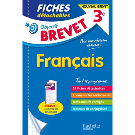 Avis Objectif Brevet - Fiches Français Hachette Éducation 1
