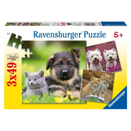 Avis Puzzle - Chiens et chats - 3x49 pièces RAVENSBURGER 1
