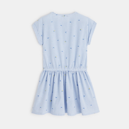 Robe Bébé Bonnie Baby Rayée Bleue - Taille 18 Mois, Sans Manches, Neuve Avec étiquettes, Livraison Gratuite