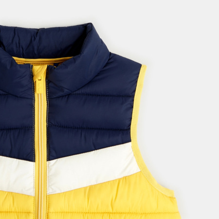 Avis Doudoune sans manches colorblock jaune garçon OKAIDI 4