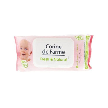 Lingettes Parfumées Fresh & Natural Calendula Bio  CORINE DE FARME 1
