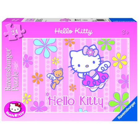 Pack De 3 Puzzles De Hello Kitty De 49 Piezas Cada Uno, Tamaño 21x21 Cm, Para Niños A Partir De 5 Años, De Ravensburger, Cartón Reciclado Y Fabricación Europea