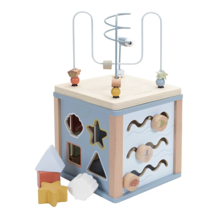 COIL Cube D'activités 9-en-1 – Jouet éducatif Sensoriel – Trieur De Formes, Engrenages, Piano Lumineux – Dès 12 Mois – Cadeau éveil