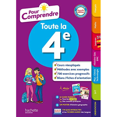 Avis Pour Comprendre Toutes Les Matières 4E Hachette Éducation 1