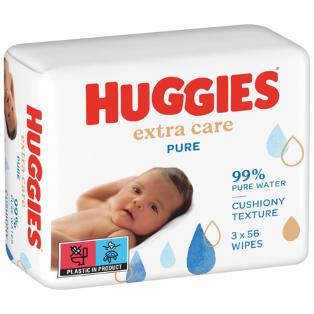 HUGGIES Lingettes pour bébé Pure 56 : : Bébé et Puériculture