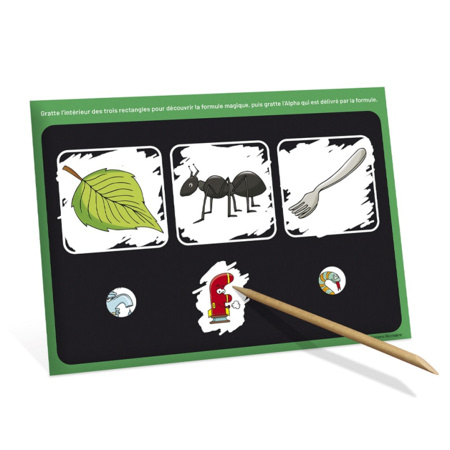Avis Jeu éducatif Mes Cartes à gratter Les Alphas ÉDITIONS RÉCRÉALIRE 2