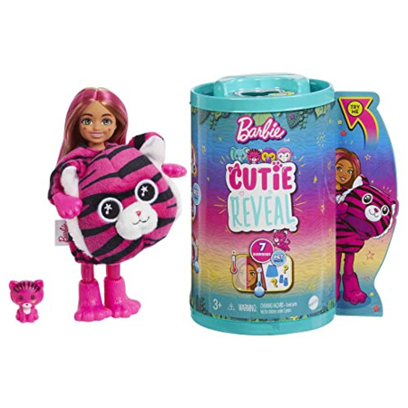 Barbie - Cutie Reveal - Poupée Chelsea - Tigre BARBIE : Comparateur, Avis,  Prix