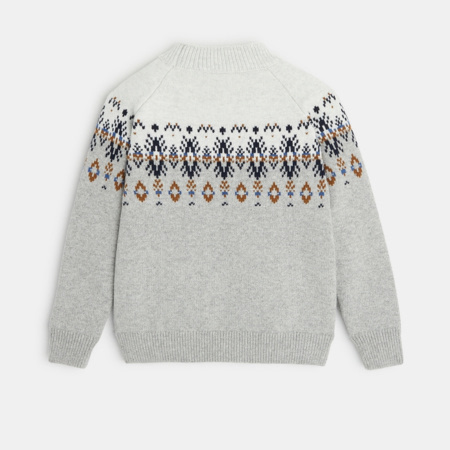 PULL fin garçon taille 10 ans gris MONOPRIX - Vêtements