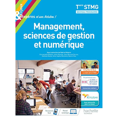 Avis Enjeux et Repères Management, Sciences de gestion et numérique Term STMG - Livre élève - Éd. 2020 Hachette Éducation 1