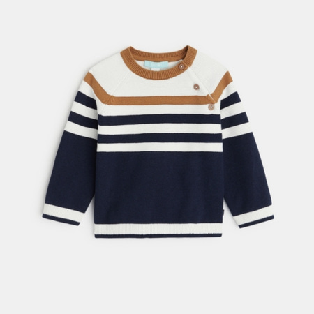 Avis Pull tricot maille rayée OBAÏBI 1