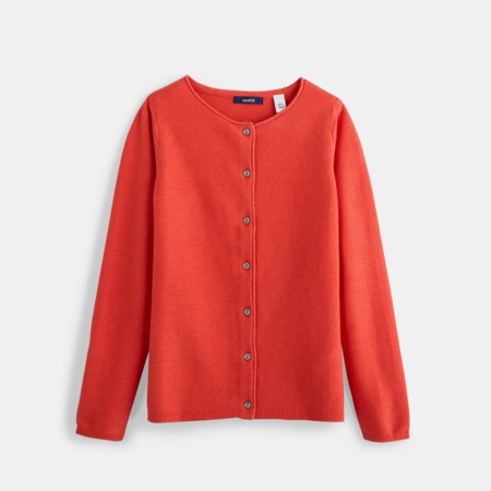Gilet boutonn rouge fille OKAIDI Comparateur Avis Prix