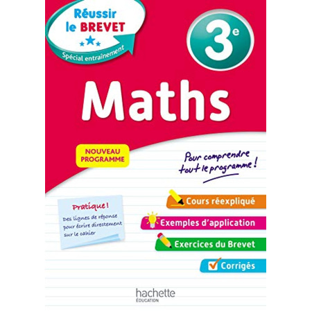 Avis Réussir au collège - Maths 3e Hachette Éducation 1