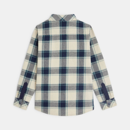 Chemise à Carreaux Verte Manches Courtes Garçon M&Co - Taille 3-4 Ans - Très Bon état Occasion