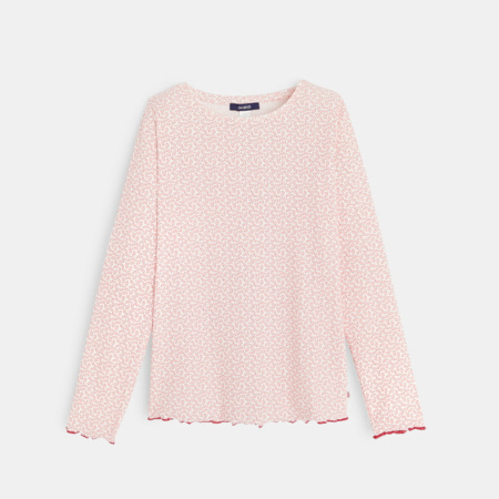 T-shirt manches longues avec sequins - Rose - Fille - 1.80