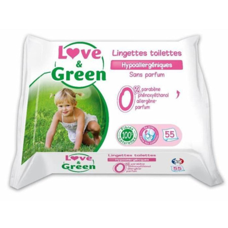 Lingettes Toilettes LOVE AND GREEN 1