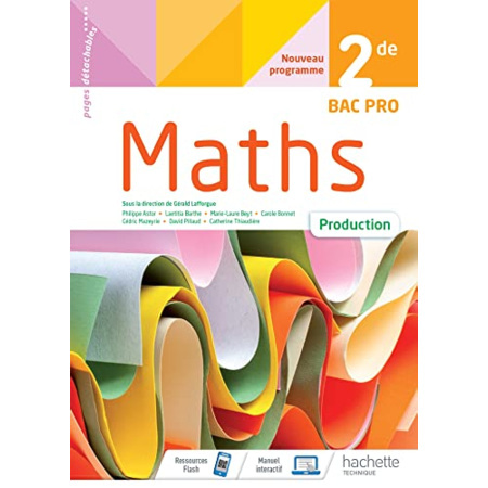 Avis Mathématiques Production 2de BAC PRO - cahier de l'élève - Éd 2020 Hachette Éducation 1