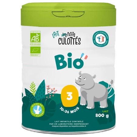 Lait de croissance Bio 3ème âge de 10 à 36 mois