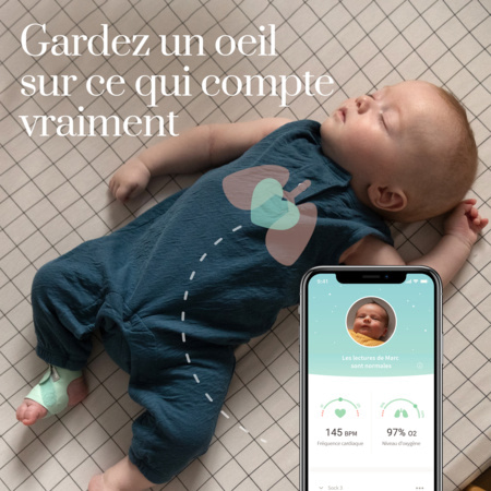 Owlet Smart Sock 3 - Système de surveillance intelligent pour bébé OWLET CARE 2