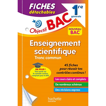 Avis Objectif BAC Fiches Enseignement scientifique 1re générale Hachette Éducation 1