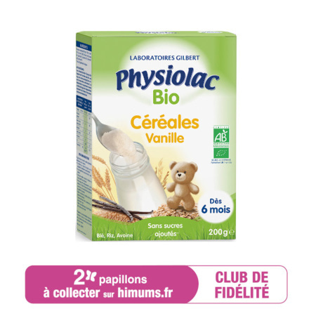 Céréales Bio Vanille PHYSIOLAC 1