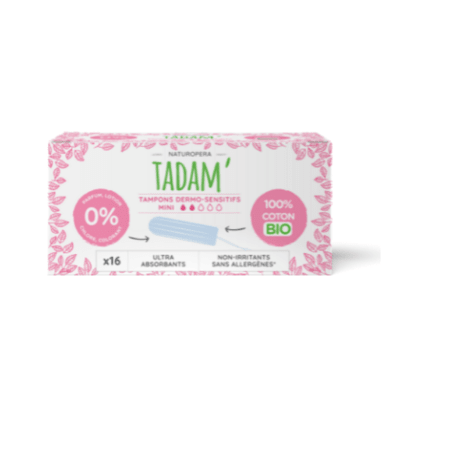 Tampons Coton Bio Mini Tadam' NATUROPERA 1