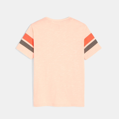 Avis T-shirt over size à rayures rose garçon OKAIDI 3