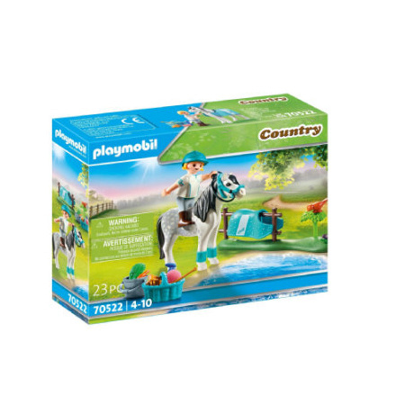 Figurine cavalière et poney gris Country Classic PLAYMOBIL 1