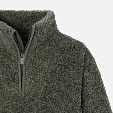 Avis Sweat en polaire sherpa vert garçon OKAIDI 3