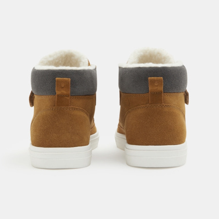 Avis Chaussure montante mix matières à scratchs marron garçon OKAIDI 4