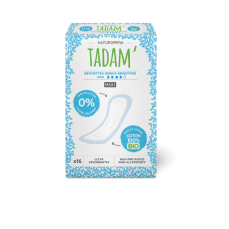 Avis Serviettes Coton Bio Maxi Long Tadam' NATUROPERA 1