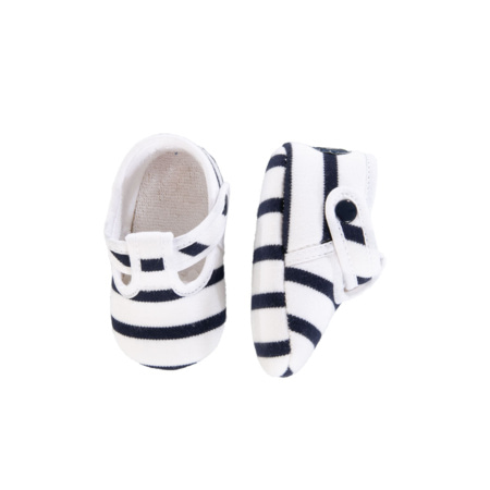 Avis Chaussures rayées bébé - coton - Blanc/Navire ARMOR-LUX 4