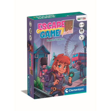 Jeu Escape Game Clementoni - Enquête à Paris, 1-6 Joueurs, Dès 8 Ans