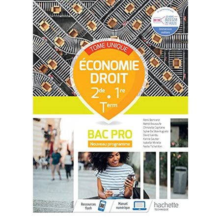 Avis Économie - Droit 2de/1re/Term Bac Pro - cahier élève - Éd. 2021 Hachette Éducation 1