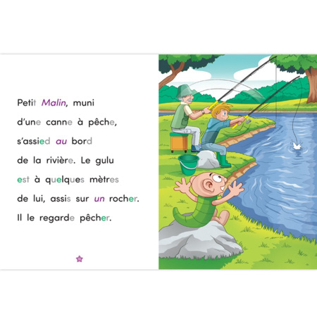 Avis Livre Petit Malin va à la pêche - Apprendre à lire avec Les Alphas ÉDITIONS RÉCRÉALIRE 3