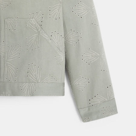 Avis Veste en broderie anglaise vert fille OKAIDI 4