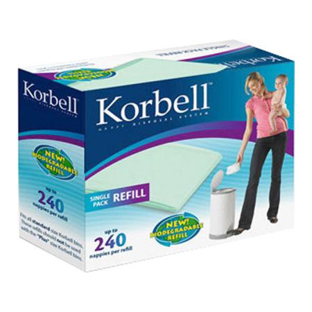 Recharge Poubelle compatible avec Korbell 16l Bin & Litter Champ, Pack  économique de 4 recharges