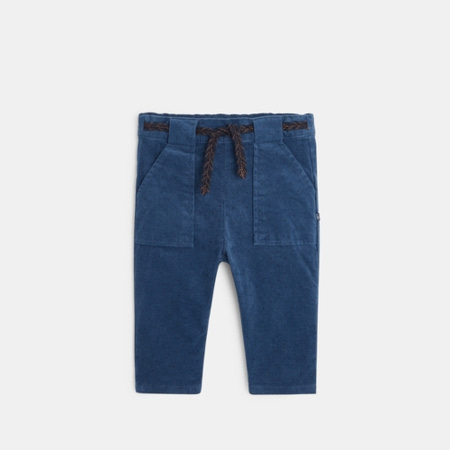 Avis Pantalon velours stretch imprimé pois OBAÏBI 1