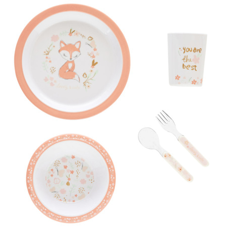 Coffret repas en melamine Woodland wonder 5 pieces Premaman Comparateur Avis Prix
