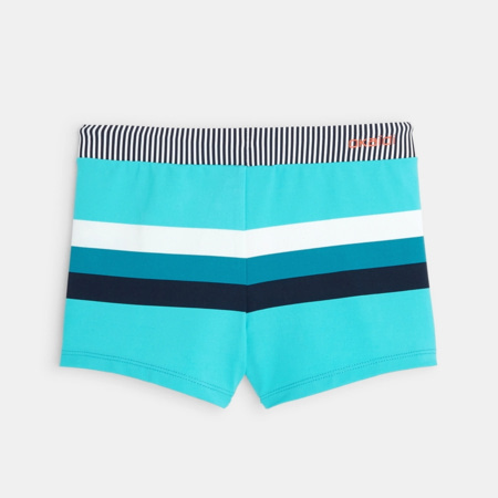 Short De Bain Saltrock Rayé Bleu/rouge Garçon 13 Ans - Boardshort Surf été