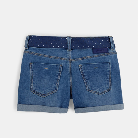 Short En Jean Fille F&F – Bleu Clair, Coton, Taille 7-8 Ans