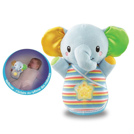 Doudou plat pour bébé garçon éléphant bleu cadeau naissance - Cdiscount  Puériculture & Eveil bébé