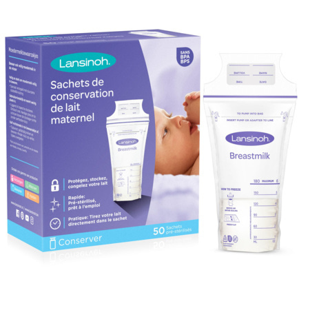 Avis Sachets de conservation du lait maternel LANSINOH 1