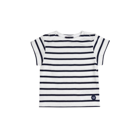 Avis Marinière Baby - coton léger - Blanc/Marine Deep ARMOR-LUX 1