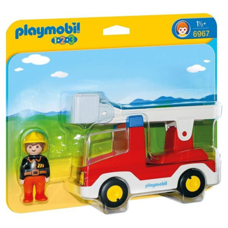 Playmobil 1.2.3 - Camion de Pompiers avec échelle PLAYMOBIL 1
